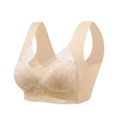 Plus Size Ice Silk Seamless Push-Up Bra