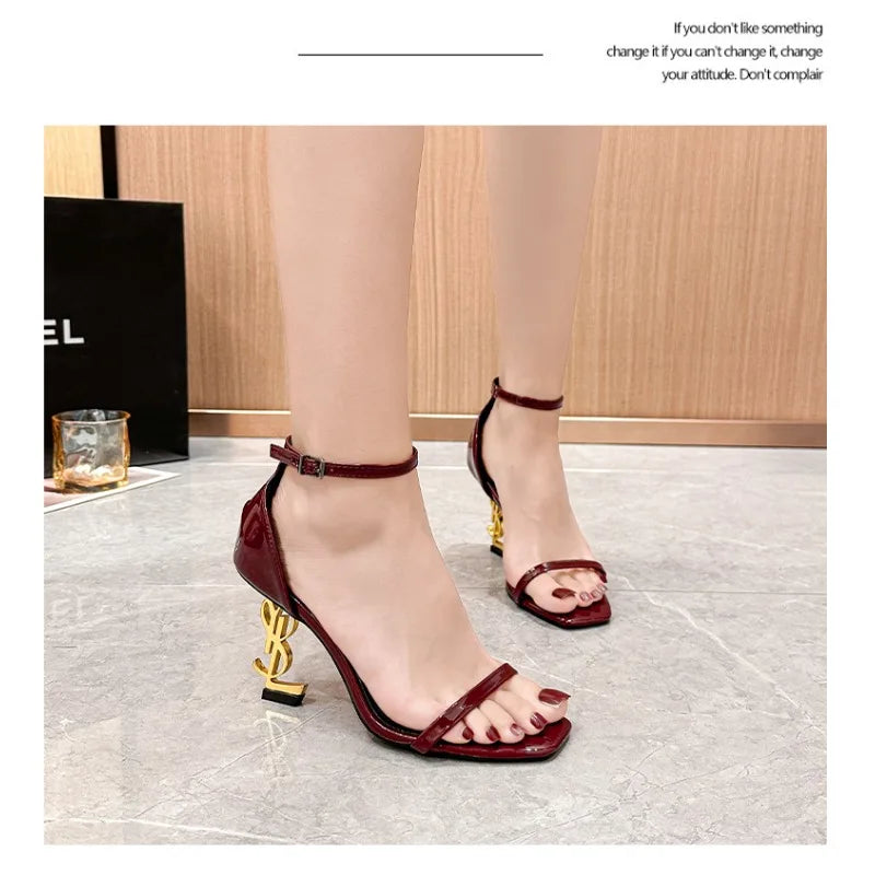Elegant Open Toe High Heel Sandals