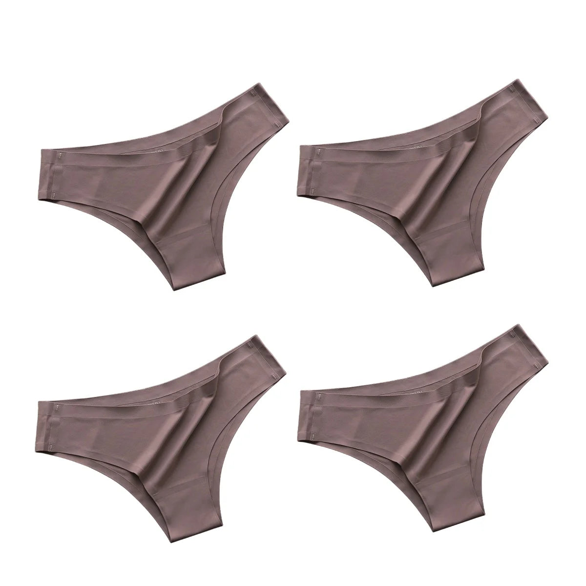4-Pack Ice Silk Seamless G-String Panties