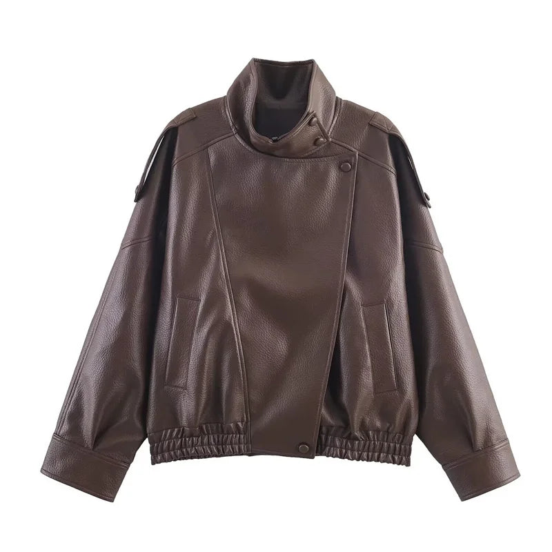 Women's Faux Leather Jacket
