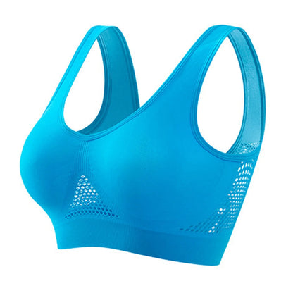 Breathable sports bra