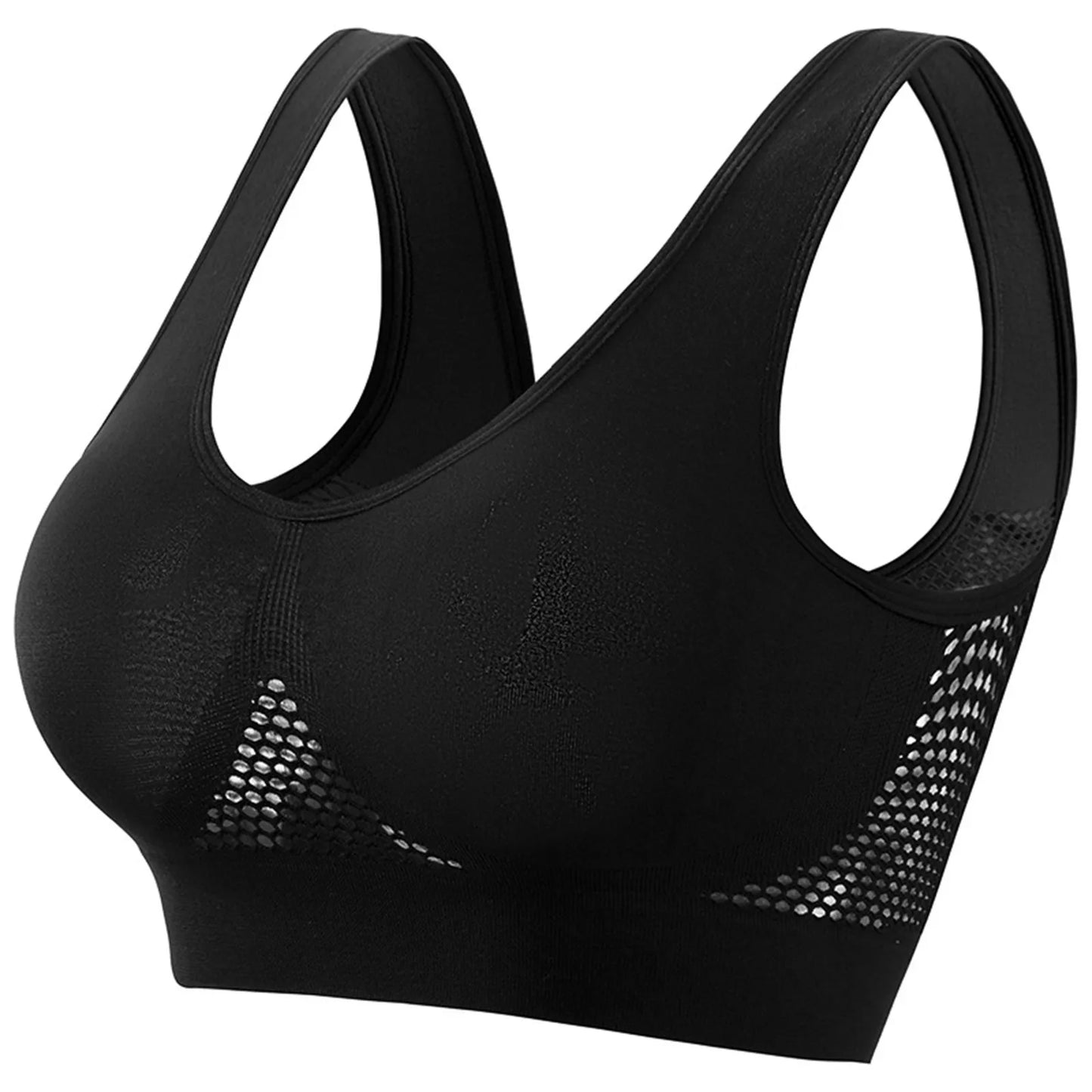 Breathable sports bra