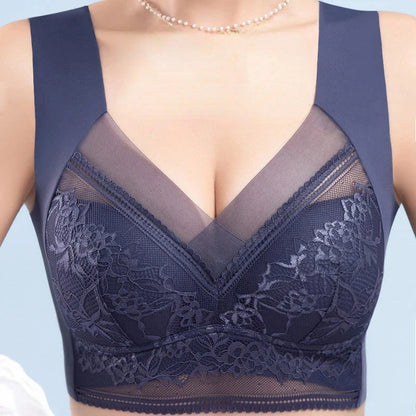 Plus Size Ice Silk Seamless Push-Up Bra