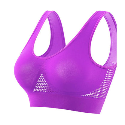 Breathable sports bra