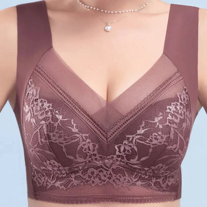 Plus Size Ice Silk Seamless Push-Up Bra