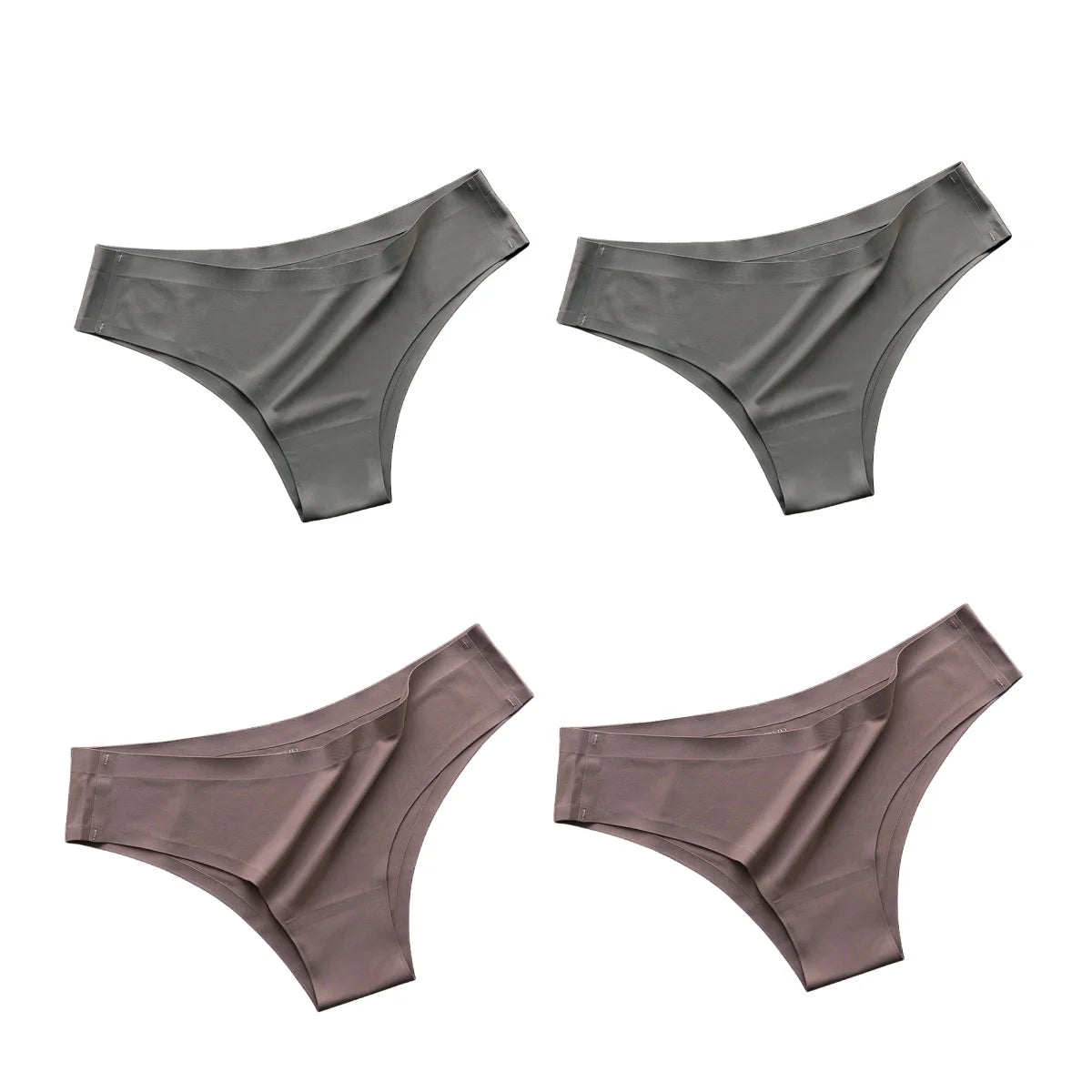 4-Pack Ice Silk Seamless G-String Panties