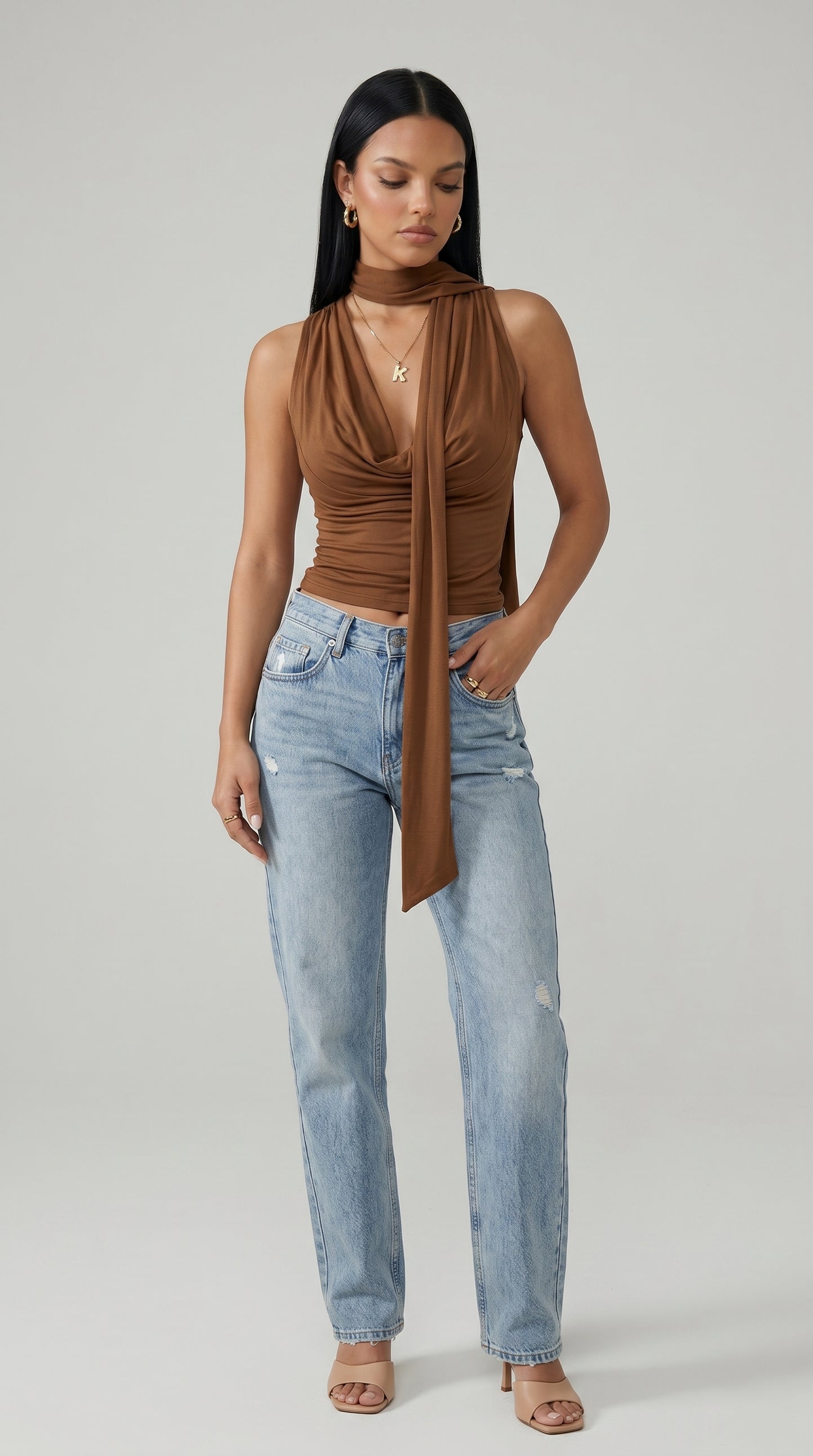 Women's Slim Fit V-Neck Tank Top