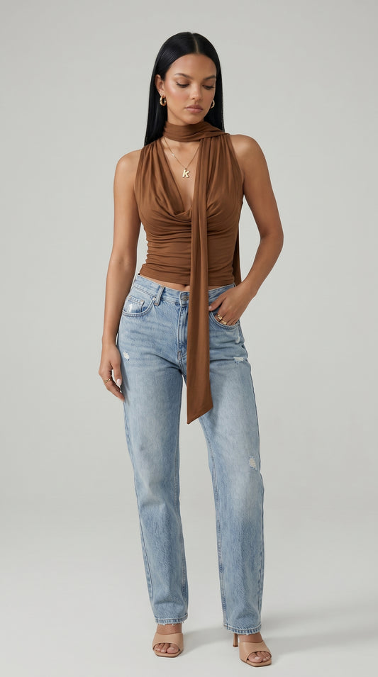 Women's Slim Fit V-Neck Tank Top