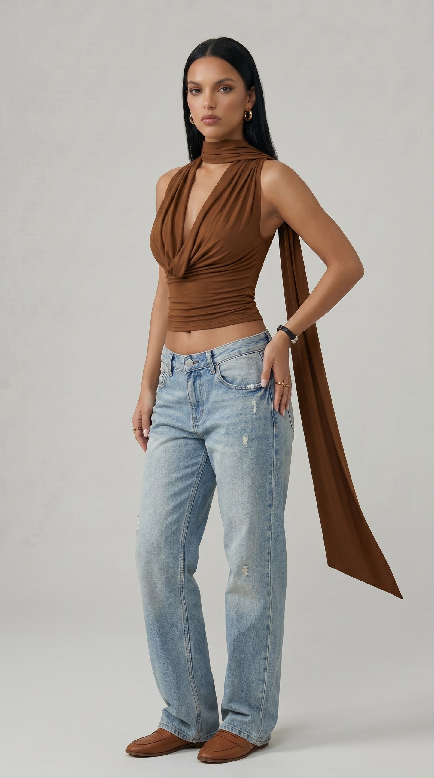Women's Slim Fit V-Neck Tank Top