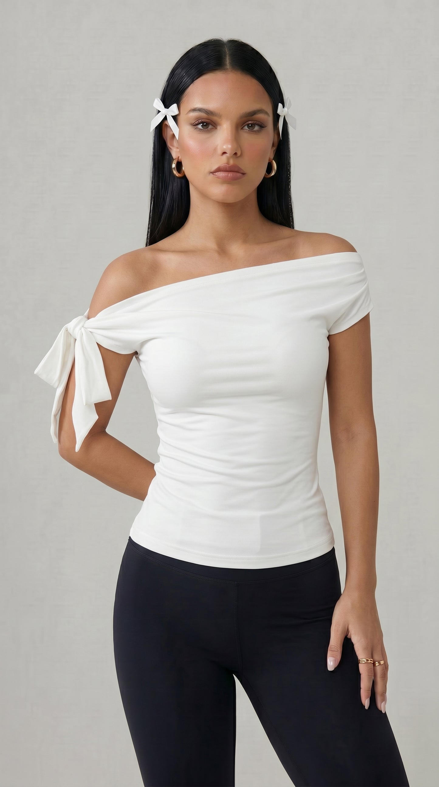 Asymmetric One-Shoulder Crop Top