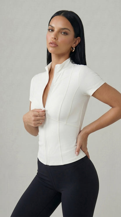 Women's Quick-Dry Zip Fitness Top