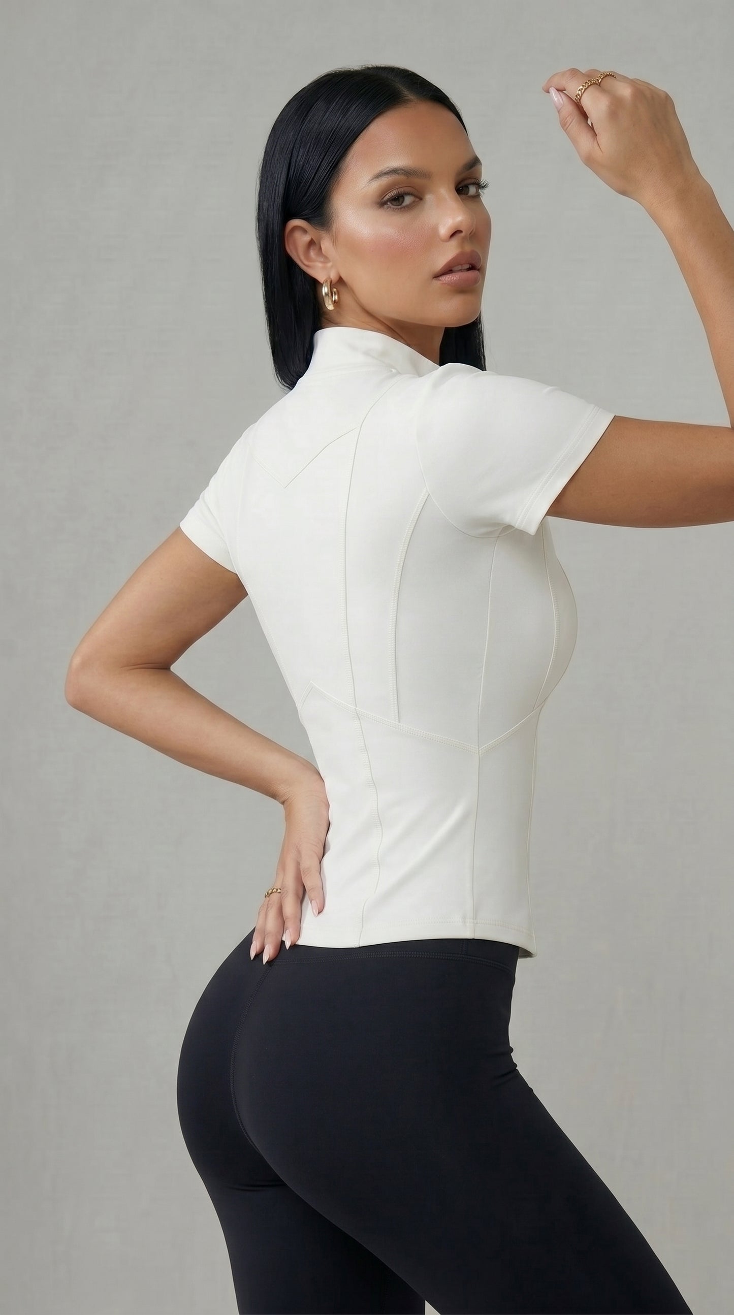 Women's Quick-Dry Zip Fitness Top