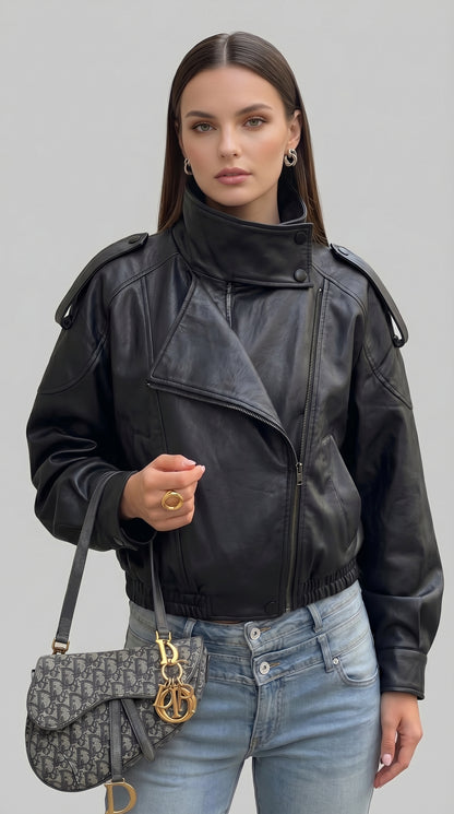 Women's Faux Leather Jacket