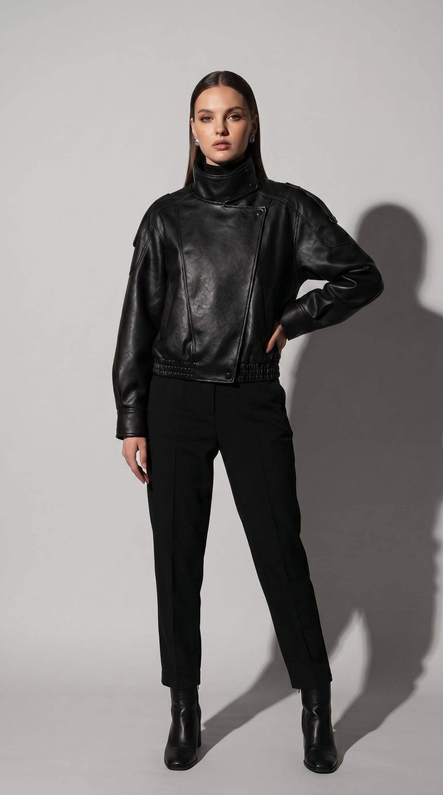 Women's Faux Leather Jacket