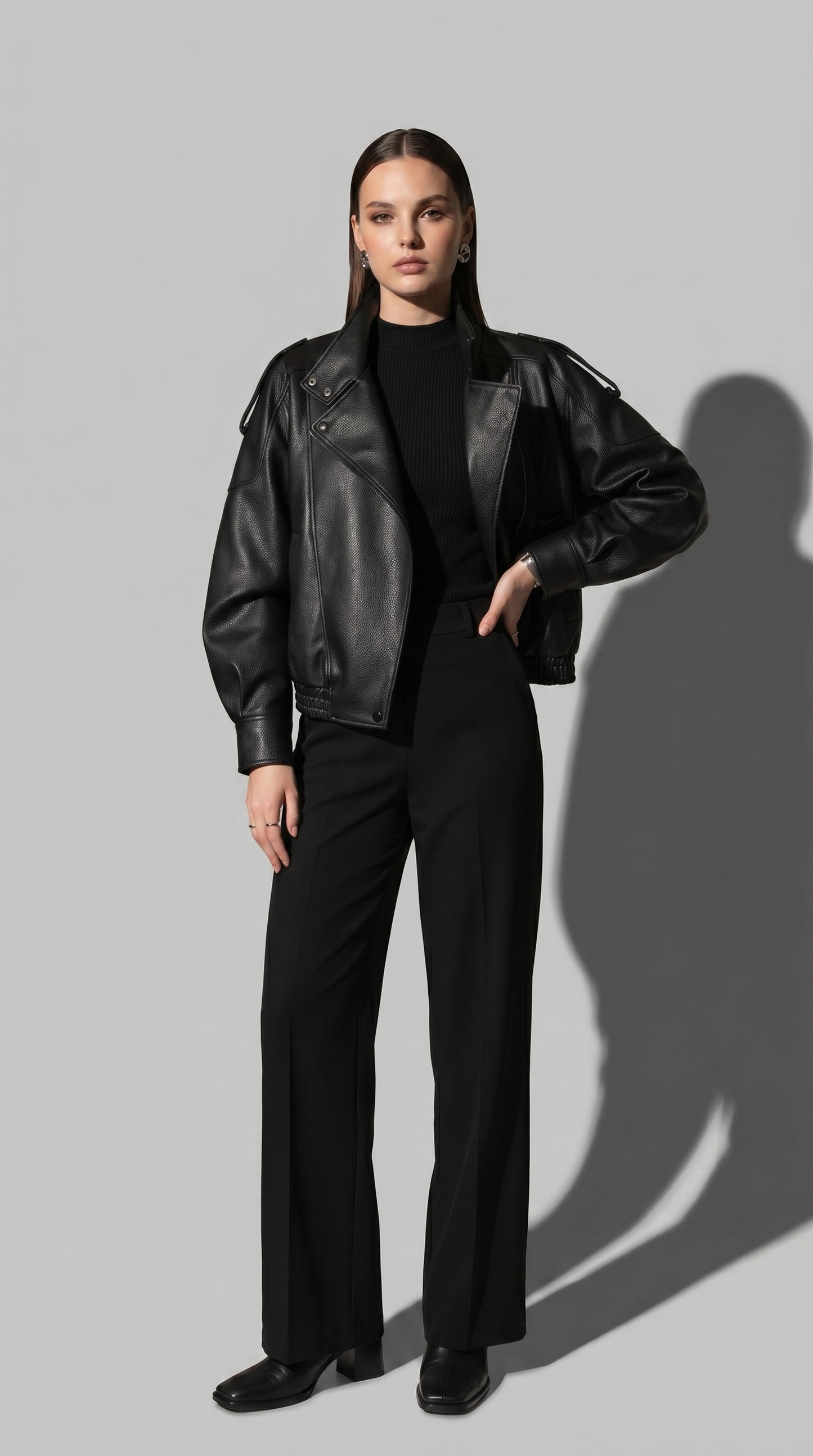 Women's Faux Leather Jacket