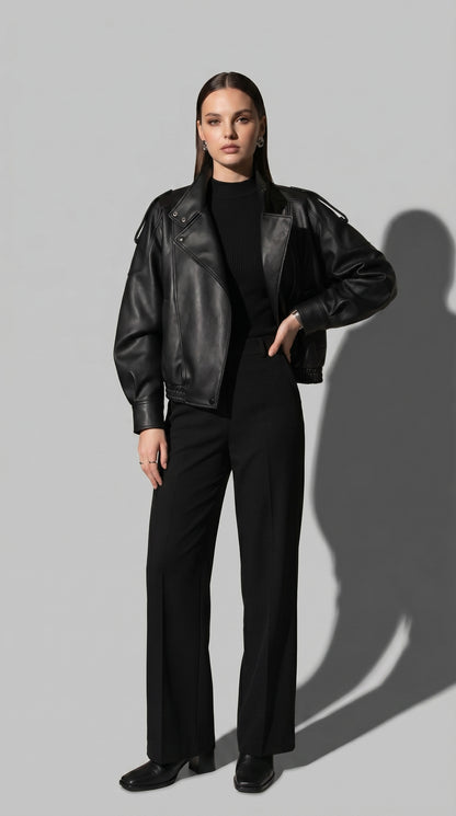 Women's Faux Leather Jacket
