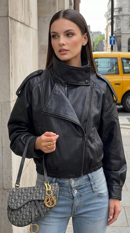 Women's Faux Leather Jacket