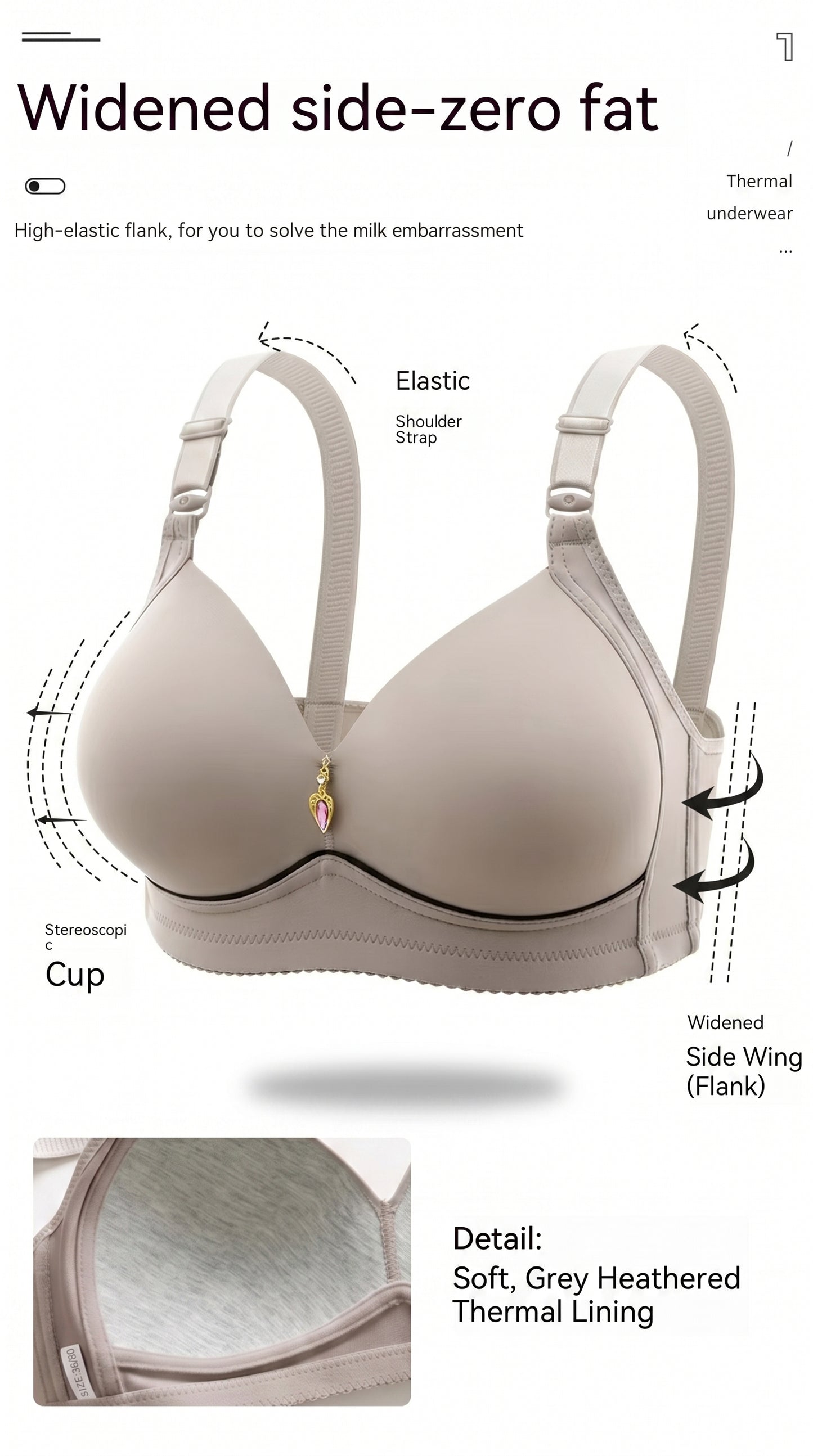 Breathable Seamless Lift Bra
