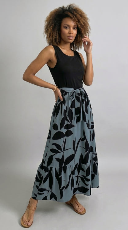 Floral Print Sleeveless Fitted Dress